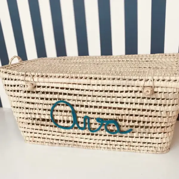 Personalized Chest - Blue, Moroccan Chest