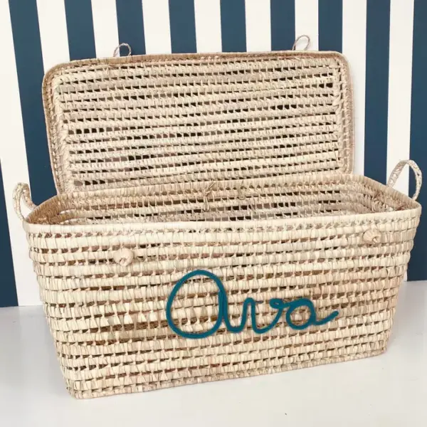 Personalized Chest - Blue, Moroccan Chest