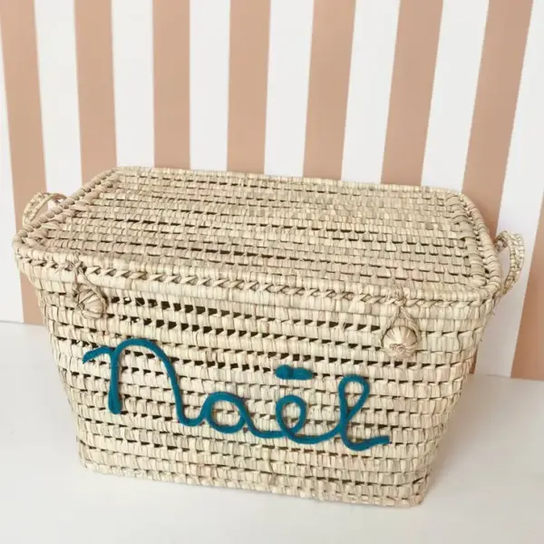 Personalized Chest - Blue, Moroccan Chest