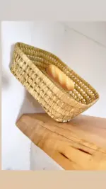 Handwoven Basketball Bread & Fruit Basket – Rustic Kitchen & Dining Decor