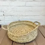 Moroccan Wicker Bag – Handwoven Natural Straw Purse (12″ x 2.5″)