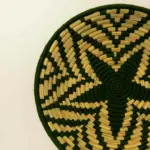 Sage Green Fruit Basket – Handwoven Wicker & Wool Decorative Bowl (3 Sizes)