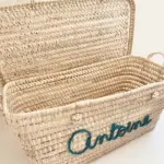Personalized Chest - Blue, Moroccan Chest