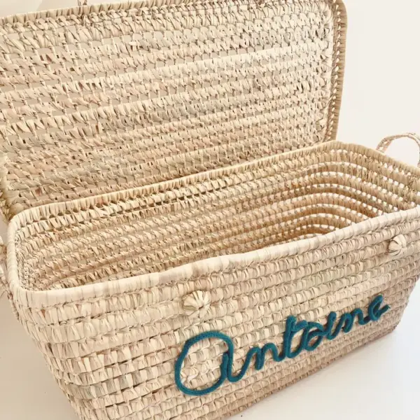 Personalized Chest - Blue, Moroccan Chest