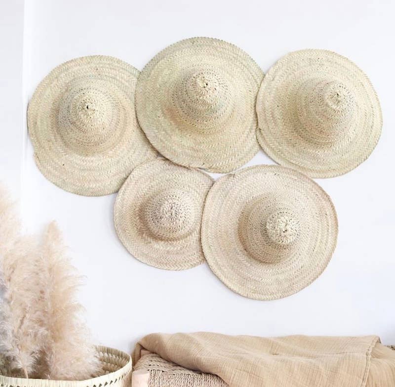 Handwoven Moroccan Straw Hat – Large Sun Hat for Decor & Wear