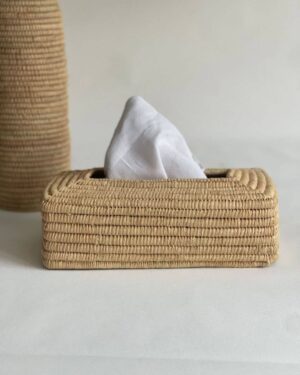 🤧 Raffia Tissue Box Cover 🌸