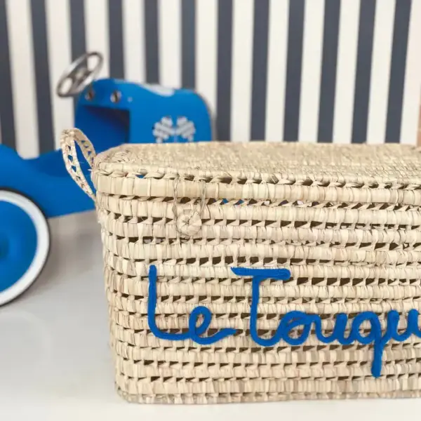 🧰🔵 Personalized Chest - Royal Blue, Moroccan Chest 🌴🌟