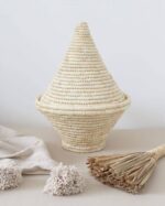 Artisanal Moroccan Basket: Handcrafted Elegance 🌸