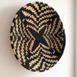 Handwoven Wall Decor – Berber Wicker Basket Art (45 cm)