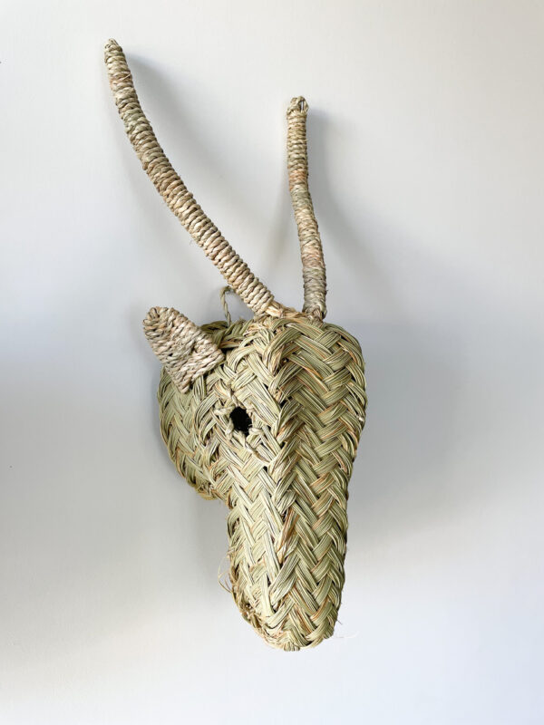 Trophée Animalier Décoratif en Fibres Naturelles | Chambre d’Enfant