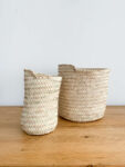 Small Wicker Table Basket – Handwoven Decorative Tray (10/18 cm)