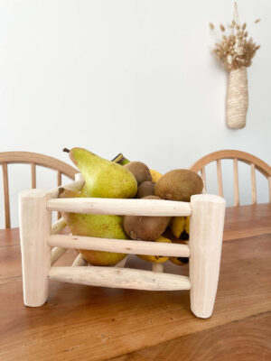 Corbeille à fruits beldi en bois
