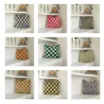 🏡✨ Checkered Beni Ourain Pillow Moroccan Plaid Pillow