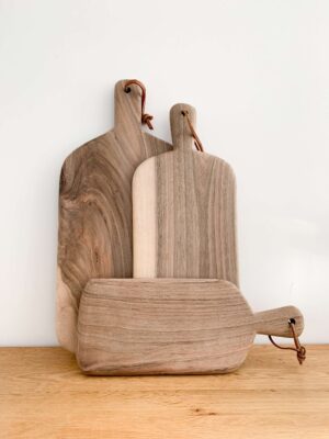 Rectangular walnut cutting board