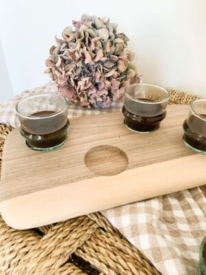 Walnut coffee tray
