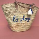 Handmade Xl Beach Basket "La Plage" – Palm Leaf Tote