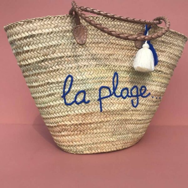 Handmade Xl Beach Basket "La Plage" – Palm Leaf Tote