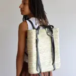 Straw & Leather French Market Backpack – Handwoven