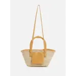 Handmade Moroccan Basket Bag – Woven Palm Tote with Leather