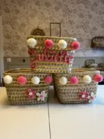 Handwoven Storage Basket – Natural Organizer For Home