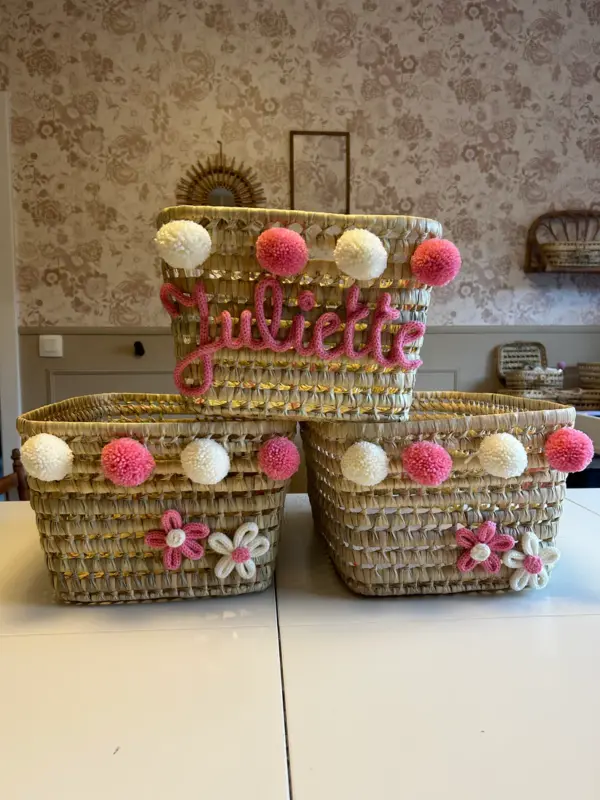 Handwoven Storage Basket – Natural Organizer For Home