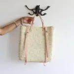Straw & Leather French Market Backpack – Handwoven