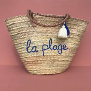 Handmade Xl Beach Basket "La Plage" – Palm Leaf Tote