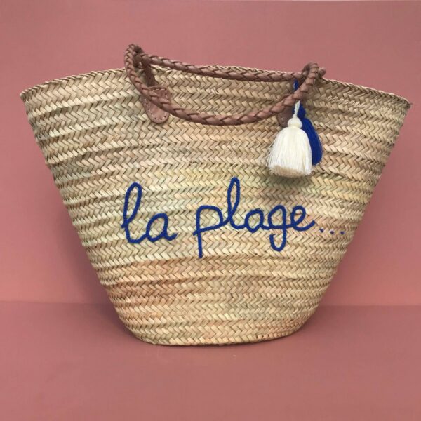 Handmade Xl Beach Basket "La Plage" – Palm Leaf Tote