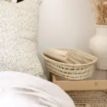 Handwoven Oval Moroccan Palm Basket – Artisan Storage