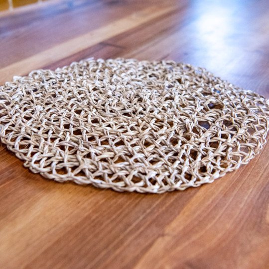 Handwoven Moroccan Wicker Set – Natural Decorative
