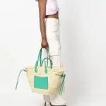 Chic Handwoven Beach Basket – Natural Palm Leaf Tote