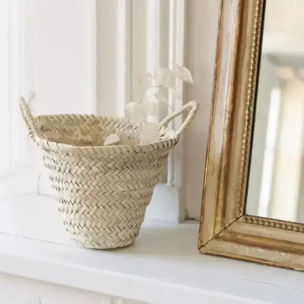Small Traditional Moroccan Basket.