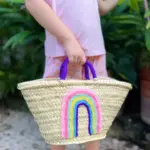 The Full Rainbow Handwoven Basket – Small Size with Vibrant