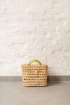 Small Handmade Bicycle Basket – Woven Palm Leaf Bike Bag
