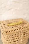 Small Handmade Bicycle Basket – Woven Palm Leaf Bike Bag