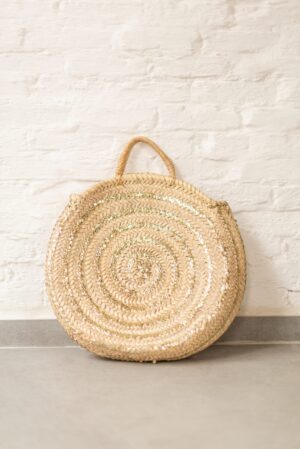 Capri Bag – Handmade Woven Palm Leaf Basket, 40x40 cm
