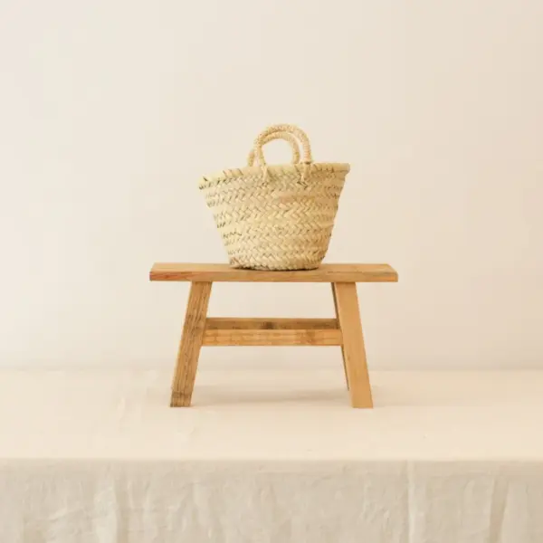 High Handwoven Raffia Baskets – 4 Sizes – Versatile Natural