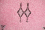 Light Pink Moroccan Cactus Silk Pillow Cover – Handwoven Sabra Cushion with YKK Zipper (50×50 cm / 60×40 cm)