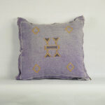 ✨ Stunning Moroccan Cactus Silk Pillow Cover – Handwoven Bohemian Sabra 19×19”