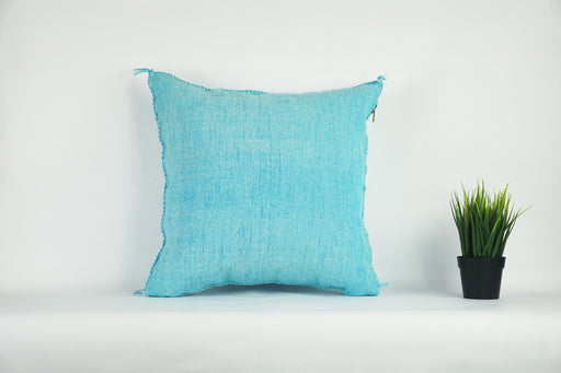 Charming Moroccan Cactus Silk Pillow Cover – Handwoven Sabra Cushion (50×50 cm / 60×40 cm)