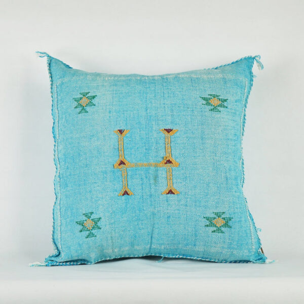Lovely Moroccan Cactus Silk Pillow Cover – Bohemian Sabra Cushion (50×50 cm | 60×40 cm)
