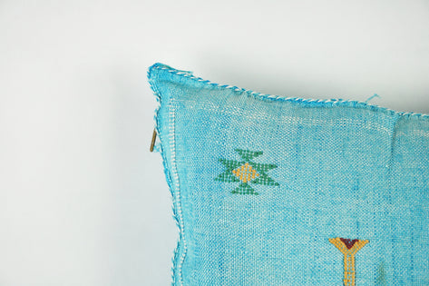 Lovely Moroccan Cactus Silk Pillow Cover – Bohemian Sabra Cushion (50×50 cm | 60×40 cm)