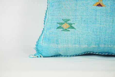 Lovely Moroccan Cactus Silk Pillow Cover – Bohemian Sabra Cushion (50×50 cm | 60×40 cm)
