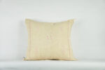 Lovely White Moroccan Cactus Silk Pillow Cover – Bohemian Sabra Cushion with YKK Zipper (50×50 cm / 60×40 cm)