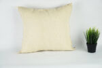 Lovely White Moroccan Cactus Silk Pillow Cover – Bohemian Sabra Cushion with YKK Zipper (50×50 cm / 60×40 cm)