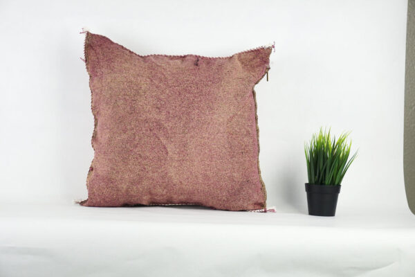 Gorgeous Moroccan Cactus Silk Pillow Cover – Handwoven Sabra Cushion with YKK Zipper