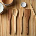 Handmade Decorative Wooden Spoon and Fork Set – 6-Piece Boho Chic Lemon Wood (12″)