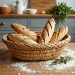 Handmade Moroccan Oval Bread Basket – Natural Straw Fruit Basket (14″)