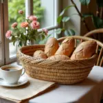 Handmade Moroccan Oval Bread Basket – Natural Straw Fruit Basket (14″)