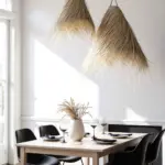 Handwoven Palm Leaf Pendant Light – Moroccan Lampshade (3 Sizes)